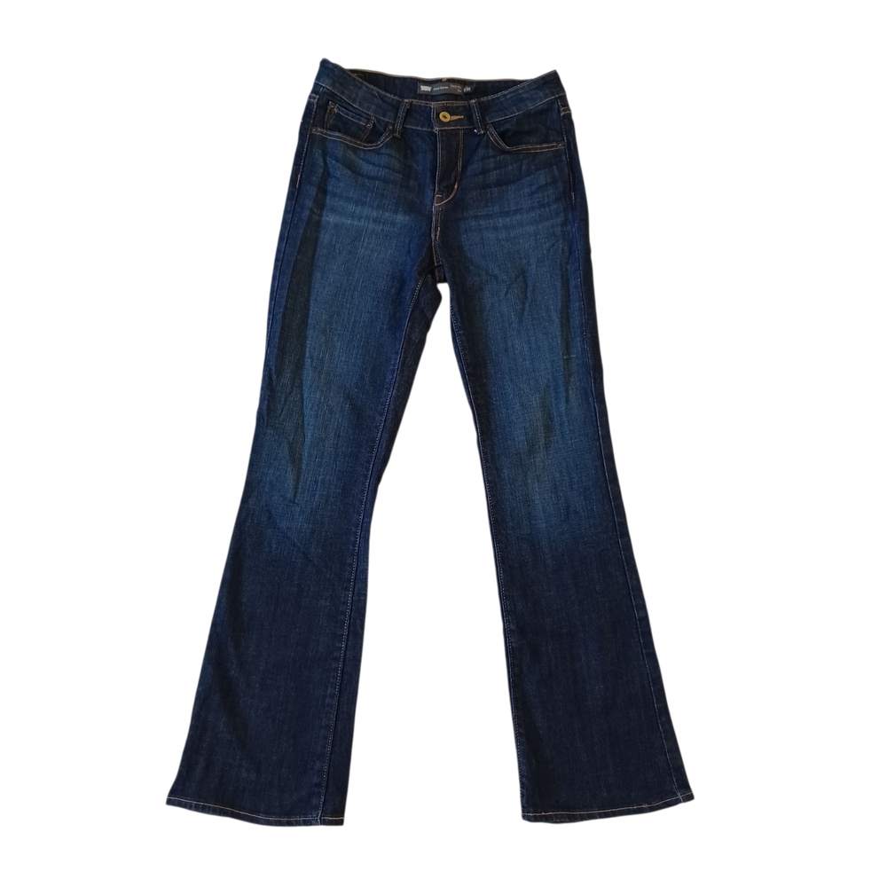 Levi's Jeans Demi Curve Classic Rise Boot Dark Wash Stretch Midrise Size 28x32